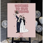 【ペットも小物も追加料金なし】ゆるかわウェディングイラスト💛🍀結婚報告・ウェルカムボード・SNS用