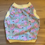 メッシュタンクトップ　ピンクフラミンゴ　フレブル服　（サイズをお選び下さい）