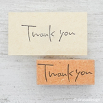 手書き文字スタンプ　Thank you