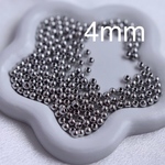 〈4mm〉シルバー CCB ビーズ 80点