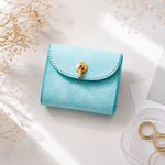 flap mini wallet [ ice blue ] オコシ金具 ver.  ミニ財布 コンパクトウォレット