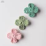 【2025年新作】幸運を呼ぶ四葉のクローバーのヘアクリップ・ヘアアクセサリー・ベビー・赤ちゃん・新生児・髪飾り・髪留め・春・お花