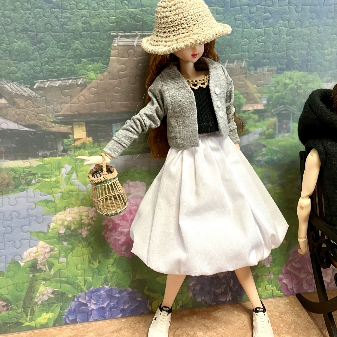 デニムゆったりパンツ☆ドール洋服(22センチドールの服
