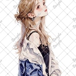 ℳ. xoxoshop オリジナル人物ステッカー2026.5月No.171
