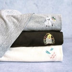 100種類以上から選べる！　小鳥　半袖Tシャツ　刺繍　インコ　セキセイインコ　文鳥　コザクラインコ　オカメインコ　ボタンインコ　　野鳥　愛鳥　スズメ　シマエナガ　プレゼント　ギフト　うちの子