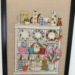 display shelf🍽️クロスステッチ刺繍額