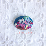 秋の花籠  🌸刺繍ブローチ、ヘアゴム