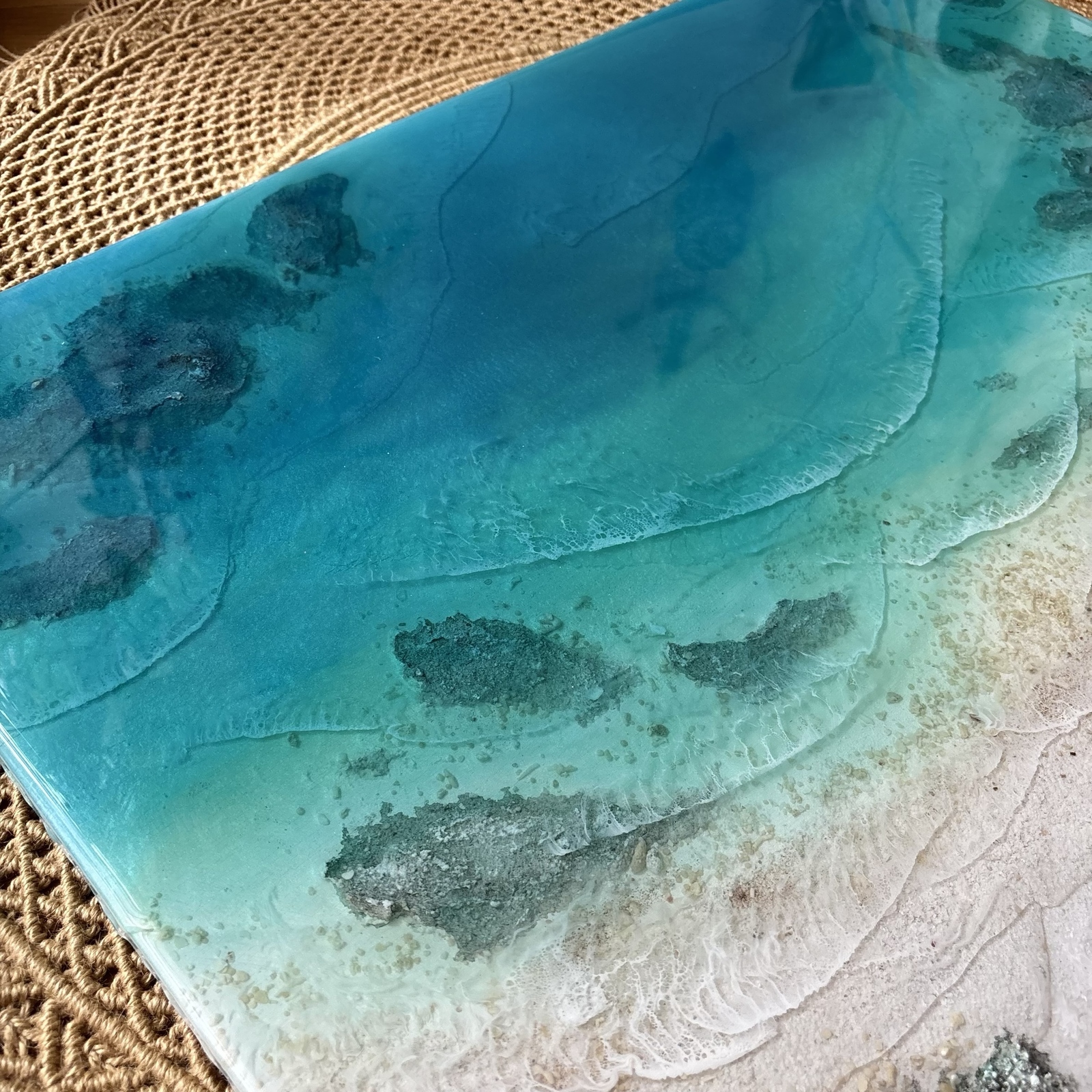 BIGパネル！『okinawaの海を感じる』オーシャンレジンアート 送料無料♪『okinawaの海を感じる』オーシャンレジンアート／BIGパネル