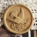 25mm 白鳩 シーリングスタンプ ヘッド 鳥
