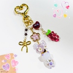 ♡レジンぐで猫ちゃんキーホルダー🍇♡