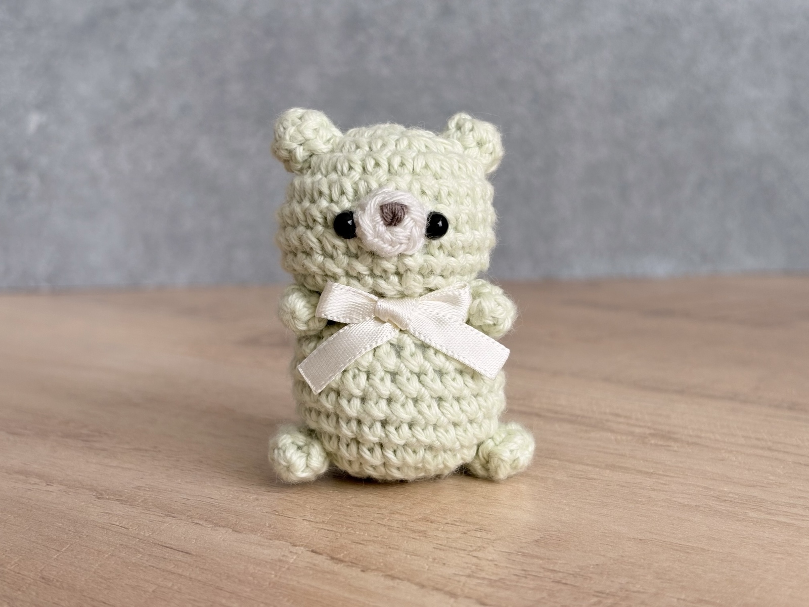 くまさんのちょこんとミニ巾着🐻️ブラウン - pochi-cha | minne byGMO