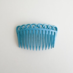 フランス ヴィンテージ ヘアコーム no.12 ( プラスチック ブルー かわいい ）