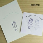 ゴム版はんこ。年賀状にも…