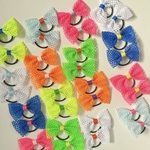 送料無料🎀選べる7色のメッシュリボン×11色のカラーリボン⭐︎ミニネオンリボン2点セット(ベビー/キッズ/ミニゴム/リボンゴム/姉妹リンク/シンプルリボン/カラフル/蛍光カラー)