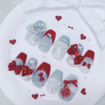 no.14 ꒰ ＝LOVE 劇薬中毒 衣装モチーフネイル ꒱ イニシャル変更◎