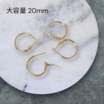 大容量【20mm】フープピアス サージカルステンレス ゴールド パーツ ピアス 1065