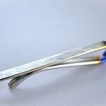 titanium tie bar・純チタンネクタイピン・荒し鎚目