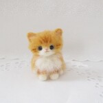 送料無料🌷もふもふ子猫ちゃん28　茶トラ💛🌷羊毛フェルト