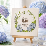 季節のお花で彩る命名書#02梅雨