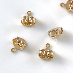 キャッチで差をつける！！ カン付き ピアスキャッチ 18K メッキ ゴールド・シルバー（10コ）