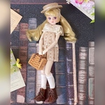 リカちゃん・ブライスアウトフィット5点◇おでかけセット ◾︎オレンジベージュ系　Blythe オビツ22