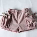 コーデュロイかぼちゃパンツ*リバティリボン*100cm