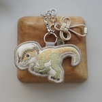 手刺繍恐竜【パキケファロサウルス】