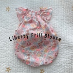 犬服　Libertyフリルブラウス