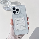 R133 バシャバシャお目目ケース                                      iPhoneケース　スマホケース　　クリアケース
