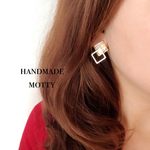 涼しげなシェルピアス/イヤリング レモン