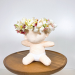 【15cmぬい向け】ぬい用花冠｜ホワイト×ピンク