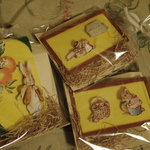 送料無料！３Dマグネット「オレンジの花」シャドウボックス