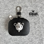 『KUMAWN/クマウン』軽くて小さなカラビナ付きポーチ・スマートキー・イヤフォンケース収納・キーチェーン付