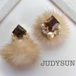 べっ甲×スワロmix&ファー