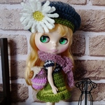 よしえ屋70[秋菊のニットワンピ5点セット]ブライス アウトフィット Blythe