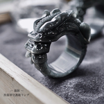 -龍影-黒翡翠守護龍リング