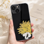 【ミモザ】のブーケ💐クリアスマホケース　iPhone　Android対応　クリアケース　iPhone17 16 15 14 13 【受注生産】