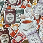 petit marché フレークシール「afternoon tea」