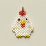 [再販]🐔 ニワトリ ビーズストラップ