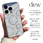【ロングセラー】dew / スマホケース クリア シルバー ニュアンス 全機種対応 ハンドメイド android Xperia Galaxy