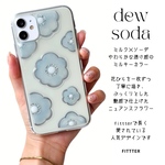 dew-soda- /スマホケース クリア シルバー ニュアンス 全機種対応 ハンドメイド