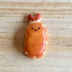 エビフライパンのブローチ