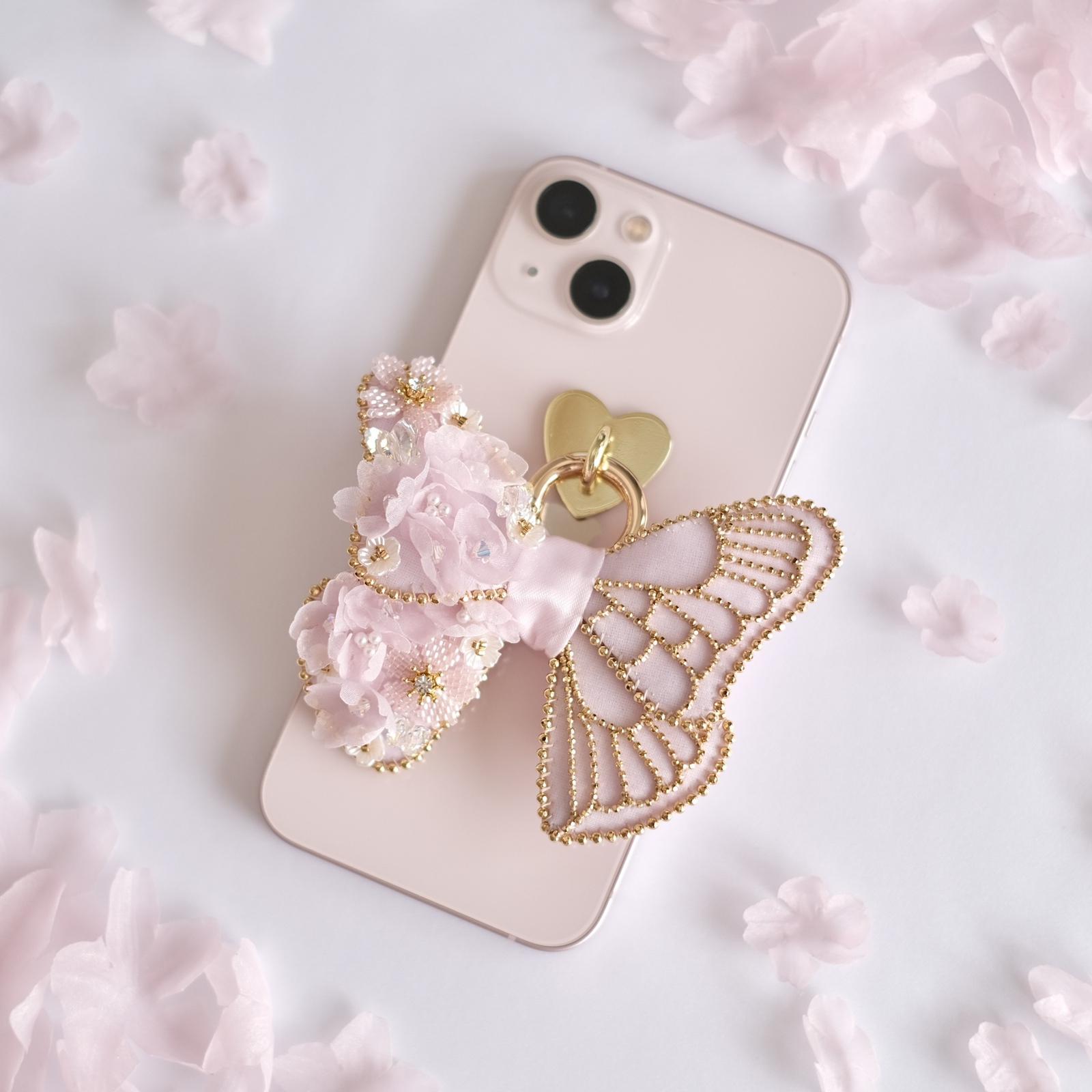 可憐なミニブーケ❁.*・ﾟドライフラワー・押し花iPhoneケース スイート
