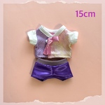 15cmぬいぐるみ用　韓服セット☆ パープル×ピンク(紫パンツ) kpopdoll 韓国
