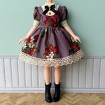 22㎝ドール服　ヨークワンピース