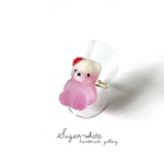 sugar candy bear ~soda collection~ ✵ シュガーキャンディベアの指輪  《 ピーチクリームソーダ 》   フリーリング     💍リングカラー選べます
