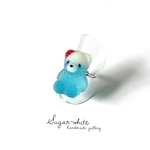 sugar candy bear ~soda collection~ ✵ シュガーキャンディベアの指輪  《 ブルーハワイクリームソーダ 》   フリーリング     💍リングカラー選べます
