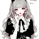 1038 art collage box 人物ステッカー