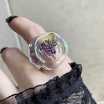 〜小さなガラス葡萄🍇リング〜