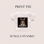 PRINT TEE - サングラにゃんこ（22/11）